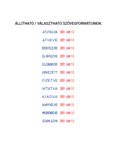 COLOP Printer S 120/WD fix szavakkal dátumbélyegző