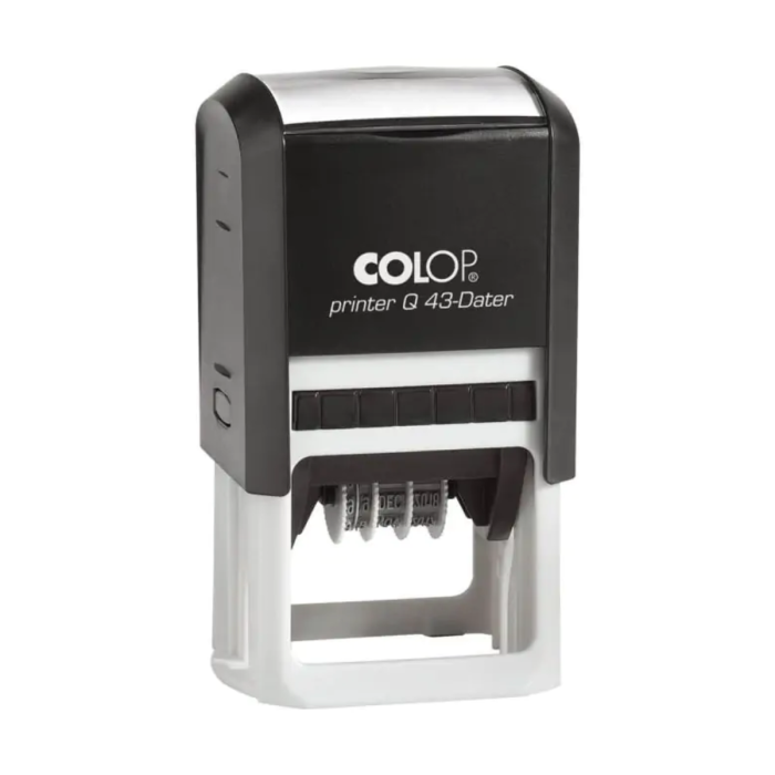 Dátumbélyegző szöveggel colop printer q43 négyzet alakú lenyomat